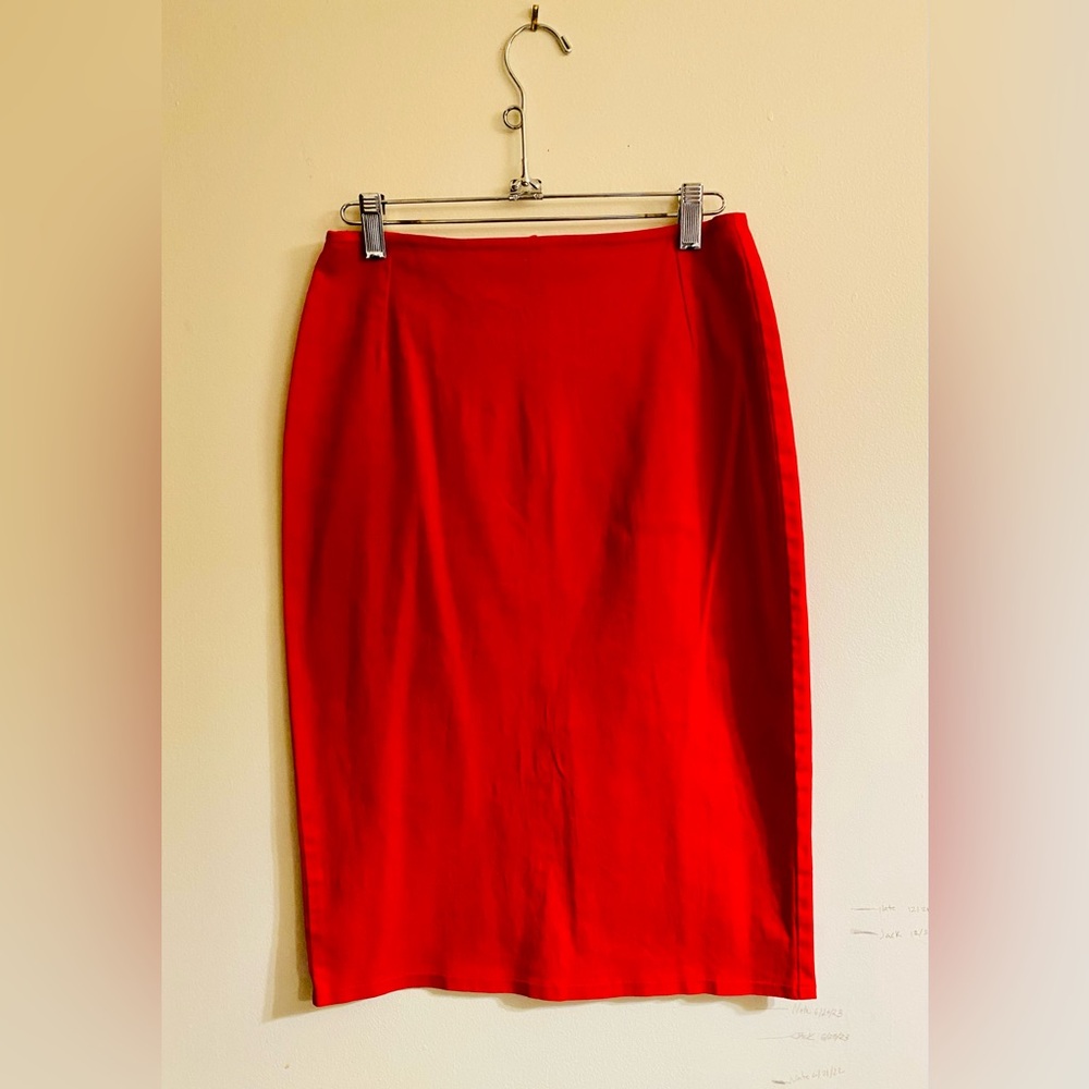 Mode Merr Red XS Pencil Skirt Rockabilly Pinup Punk
